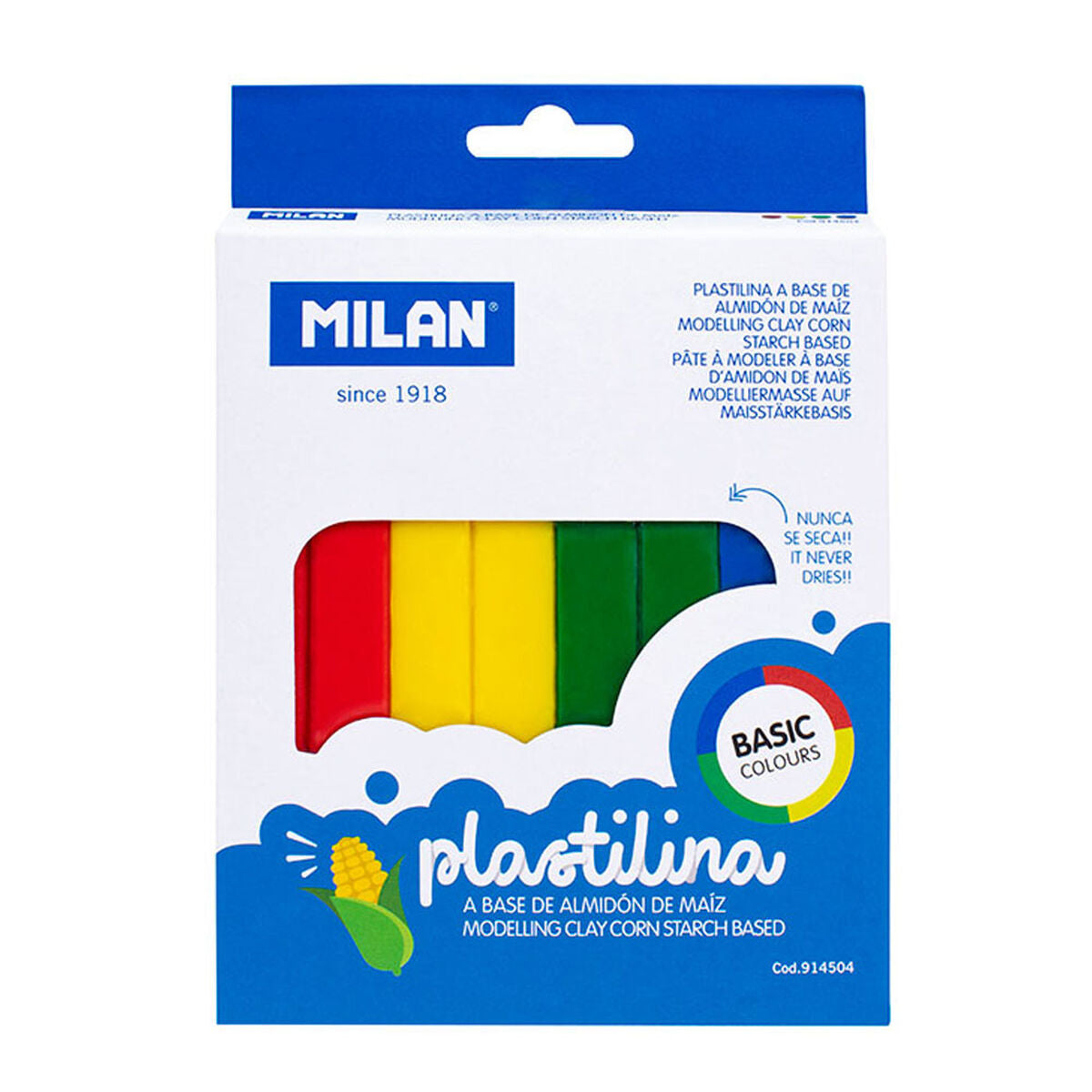 Batoane de plastilină Milan 330 g (4 Piese) - Jucarii si jocuri, Activități creative