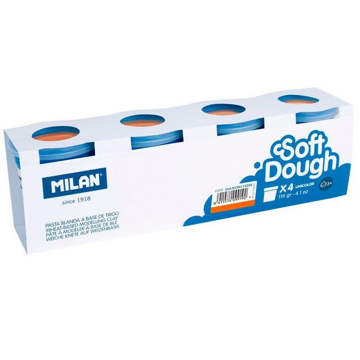 Set de Pastă Modelabilă Milan Soft Dough Portocaliu 116 g - Jucarii si jocuri, Activități creative
