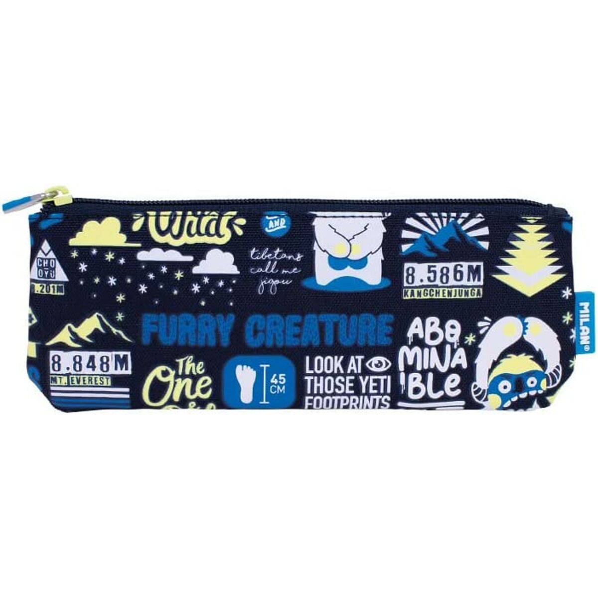 Penar Școlar Milan The Yeti Bleumarin 23 x 9 x 1,5 cm - Birou și papetărie, Material școlar și educațional