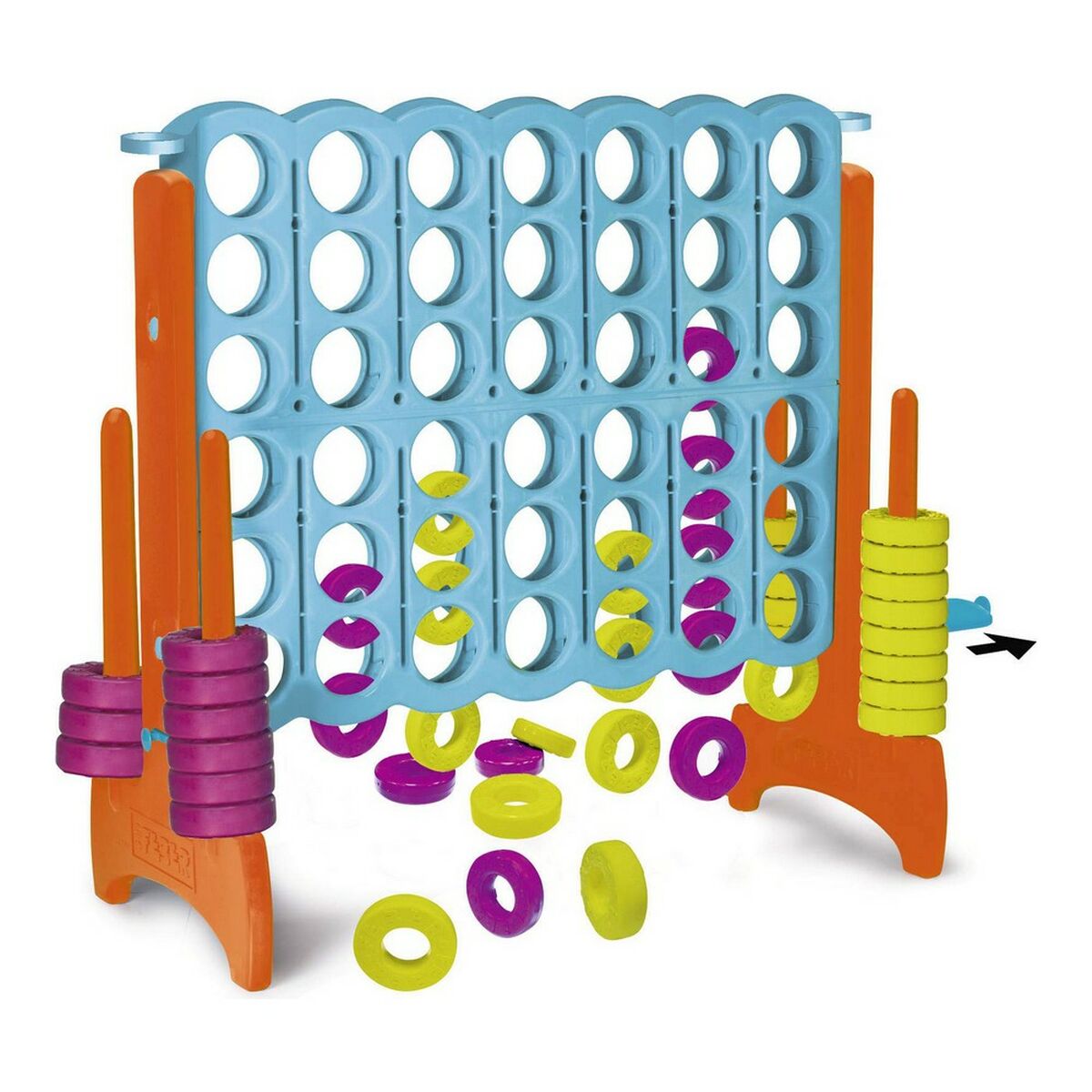 Set Mega 4 in Line Feber 800012910 (117,5 x 45,5 x 121 cm) - Jucarii si jocuri, Jocuri și accesorii