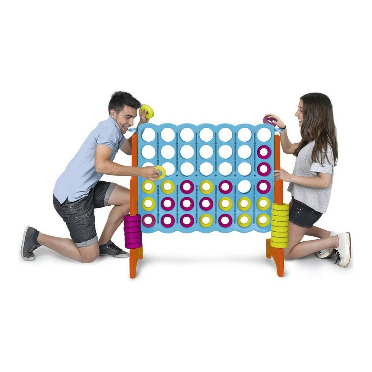 Set Mega 4 in Line Feber 800012910 (117,5 x 45,5 x 121 cm) - Jucarii si jocuri, Jocuri și accesorii