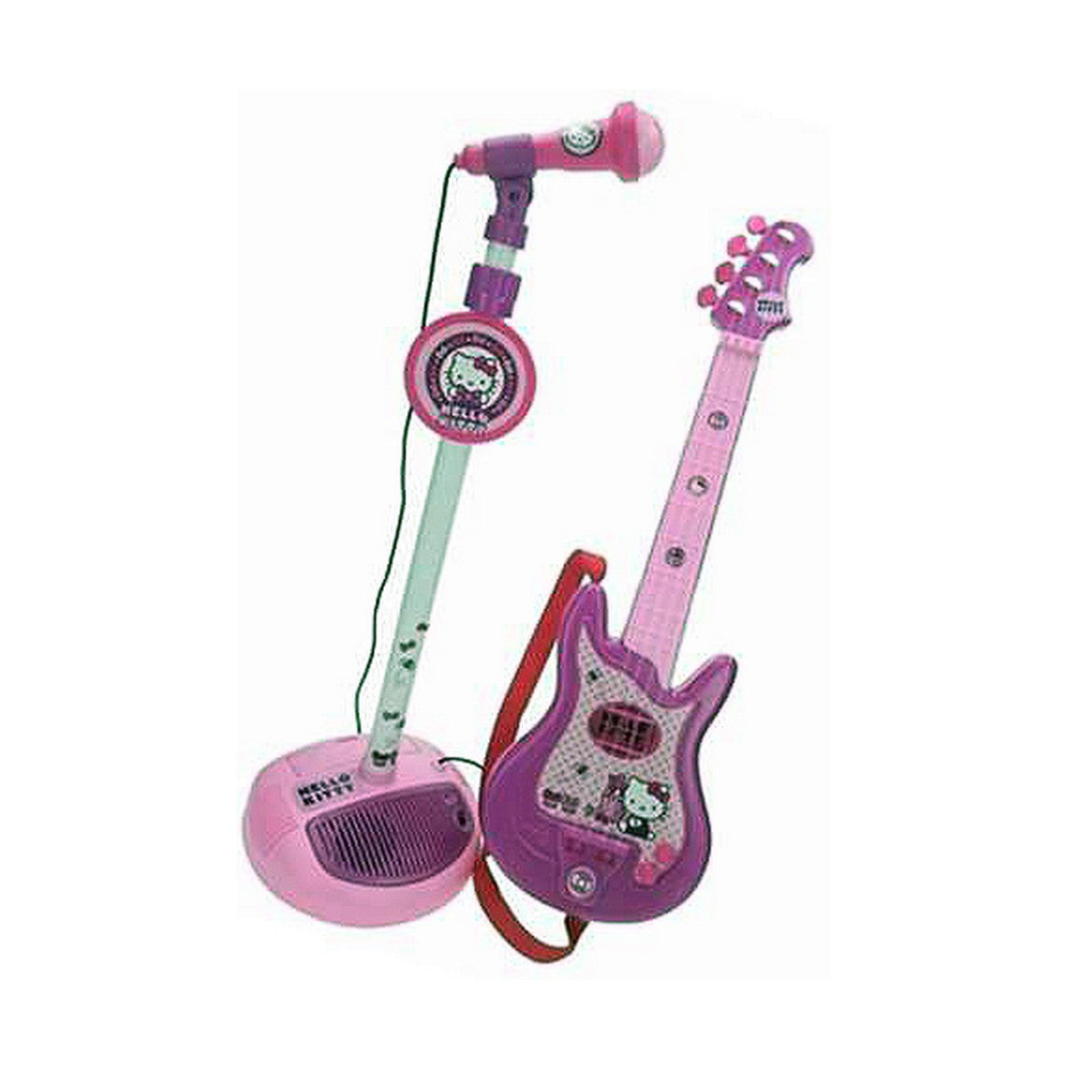 Chitară pentru Copii Hello Kitty Microfon - Jucarii si jocuri, Instrumente muzicale pentru copii