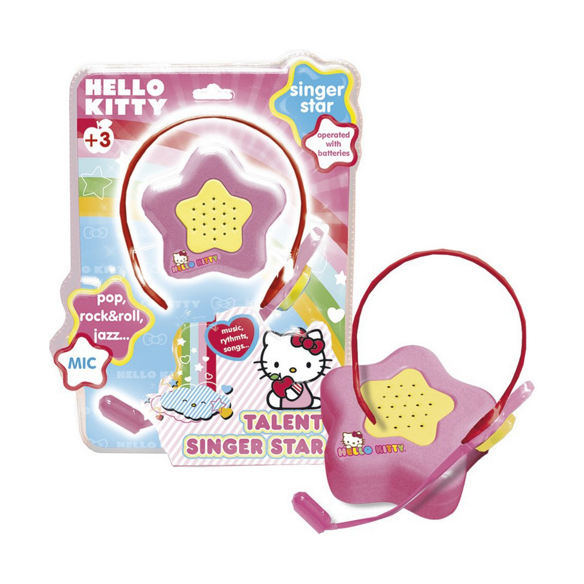 Microfon Karaoke Hello Kitty Roz - Jucarii si jocuri, Jucării electronice
