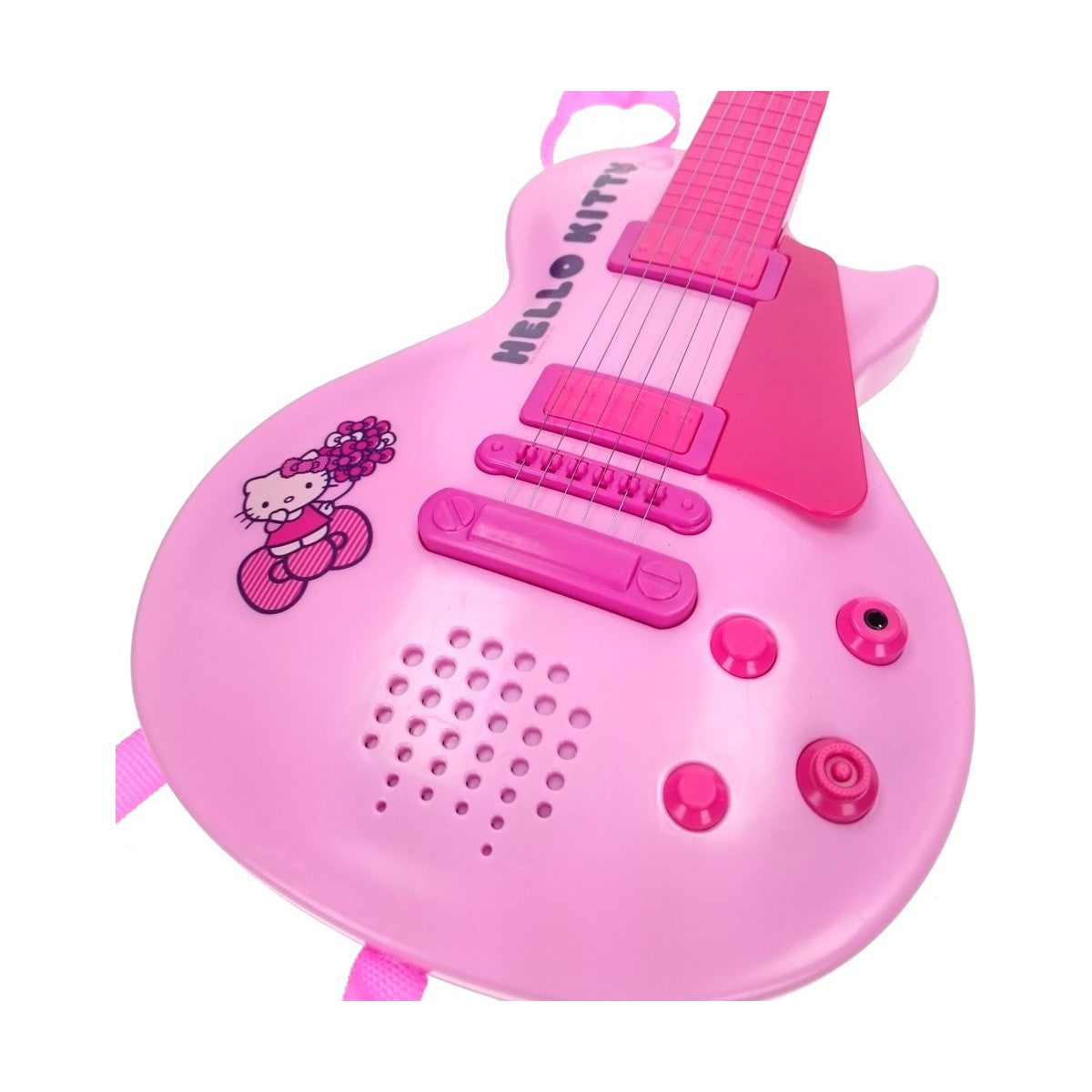 Chitară pentru Copii Hello Kitty Electronică Microfon Roz - Jucarii si jocuri, Instrumente muzicale pentru copii