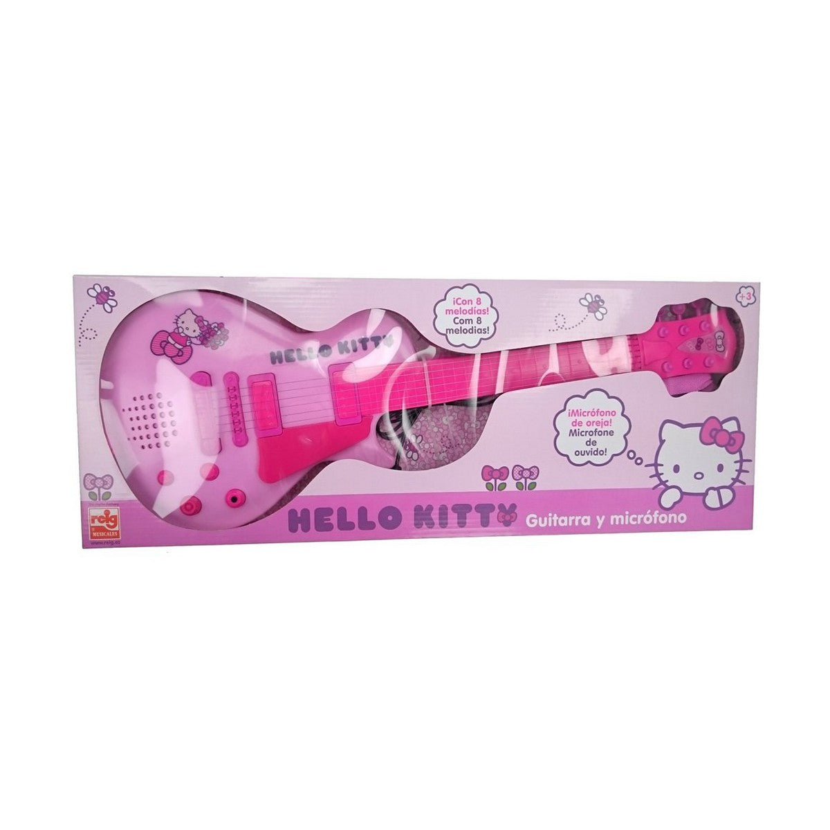 Chitară pentru Copii Hello Kitty Electronică Microfon Roz - Jucarii si jocuri, Instrumente muzicale pentru copii