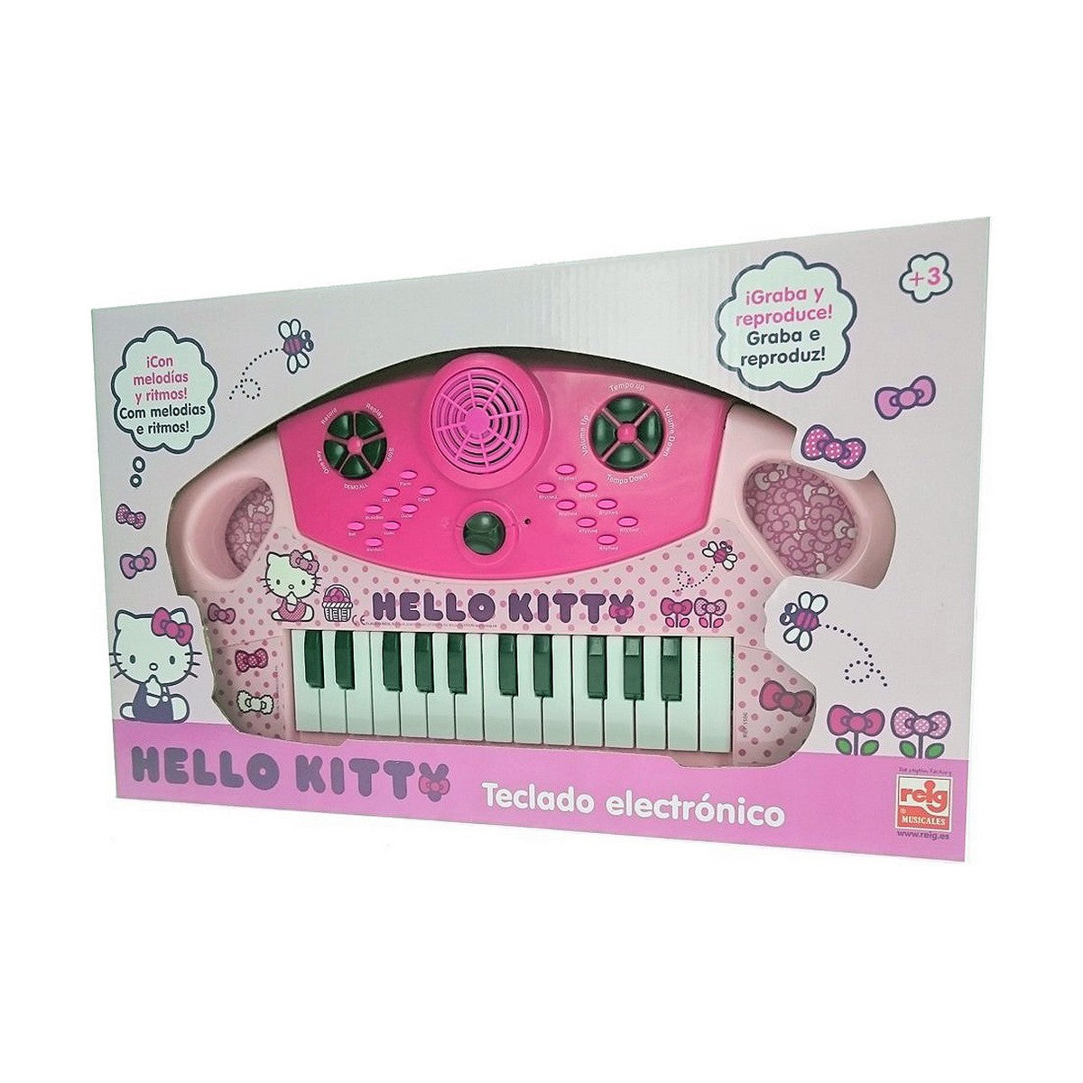Pian Electronic Hello Kitty Roz - Jucarii si jocuri, Instrumente muzicale pentru copii