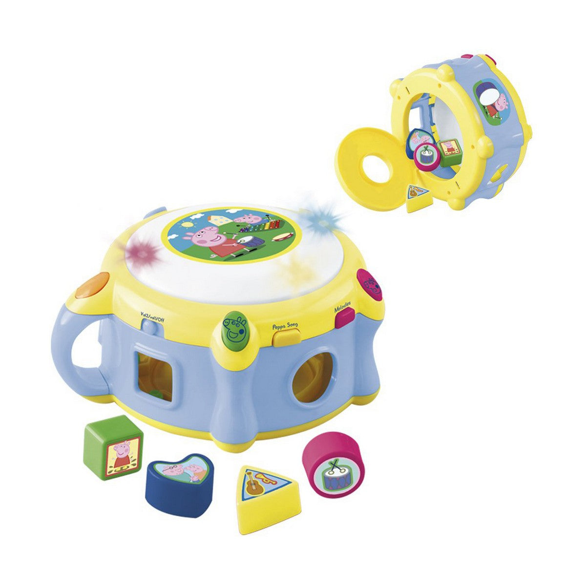 Cilindru Reig Peppa Pig Plastic - Jucarii si jocuri, Instrumente muzicale pentru copii