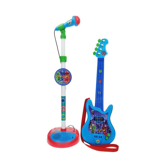 Chitară pentru Copii PJ Masks Microfon Albastru - Jucarii si jocuri, Instrumente muzicale pentru copii