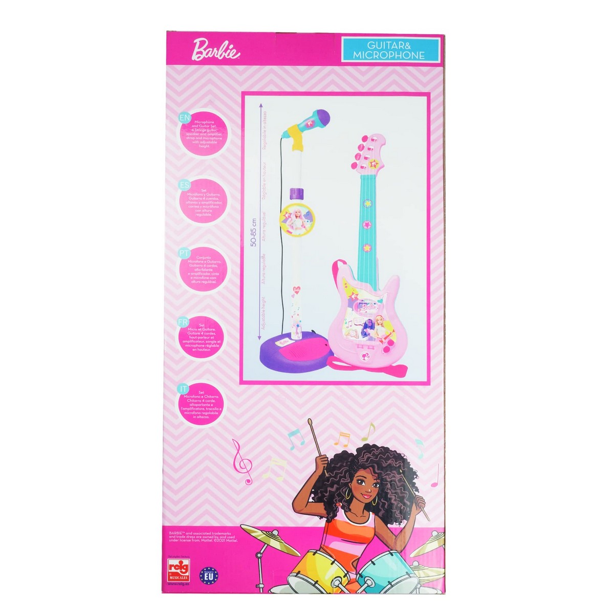 Set muzical Barbie Microfon Chitară pentru Copii - Jucarii si jocuri, Instrumente muzicale pentru copii