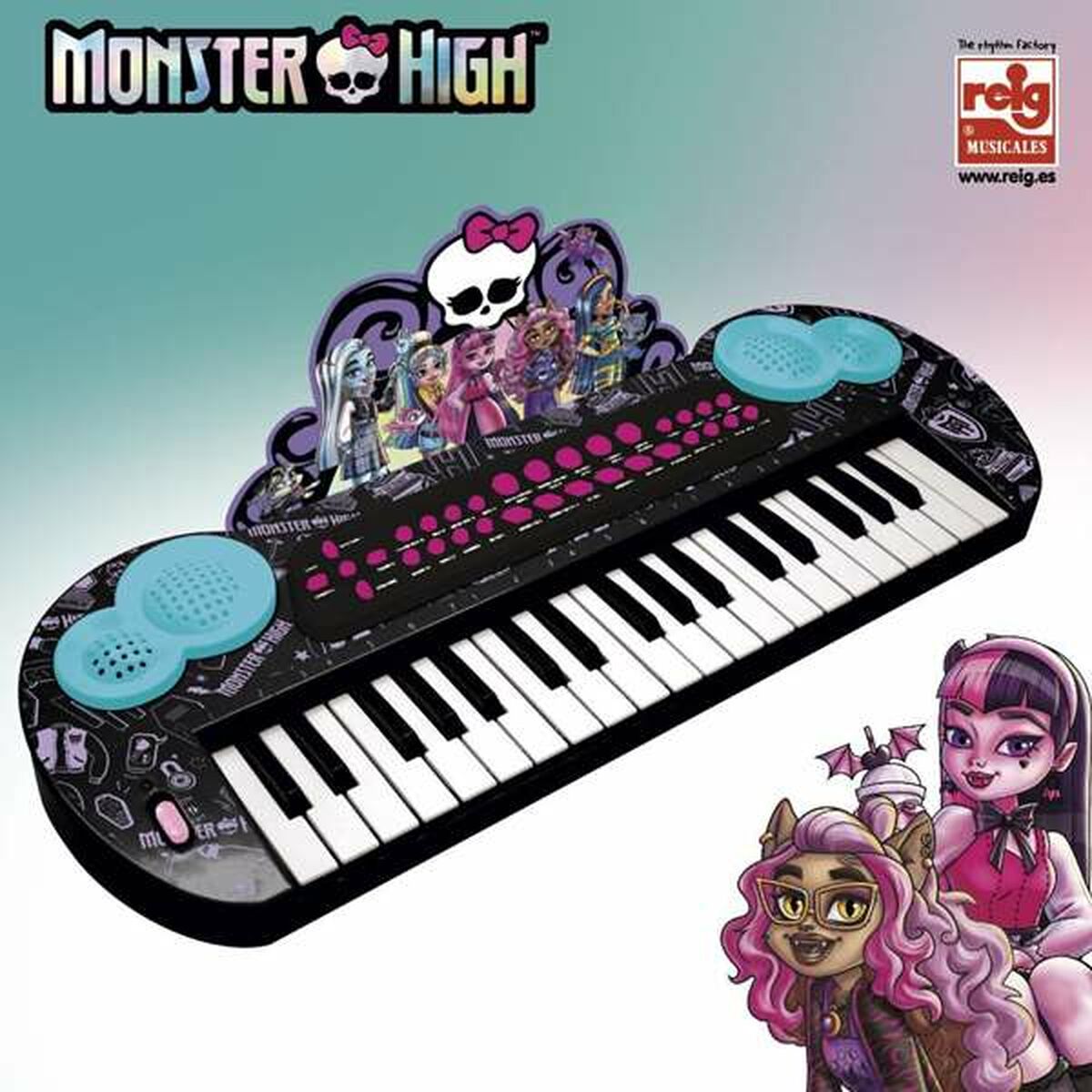 Joc Educativ Învăț cu Pianul Reig Monster High - Jucarii si jocuri, Instrumente muzicale pentru copii
