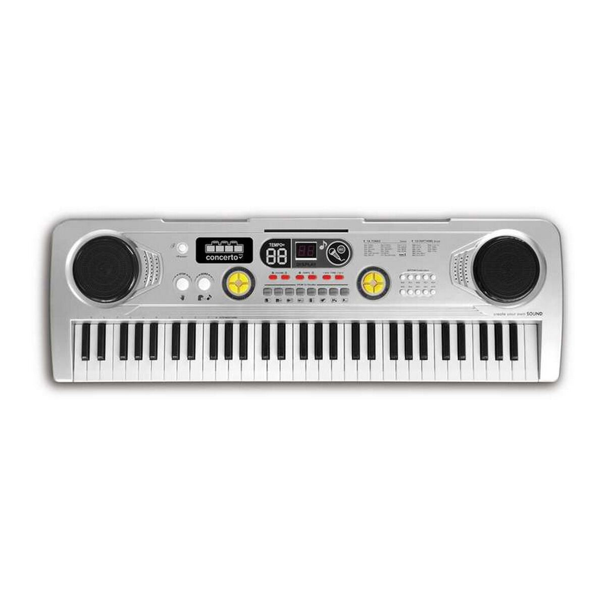 Pian Reig 8923 Argintiu (73 x 22,8 x 6,5 cm) - Jucarii si jocuri, Instrumente muzicale pentru copii