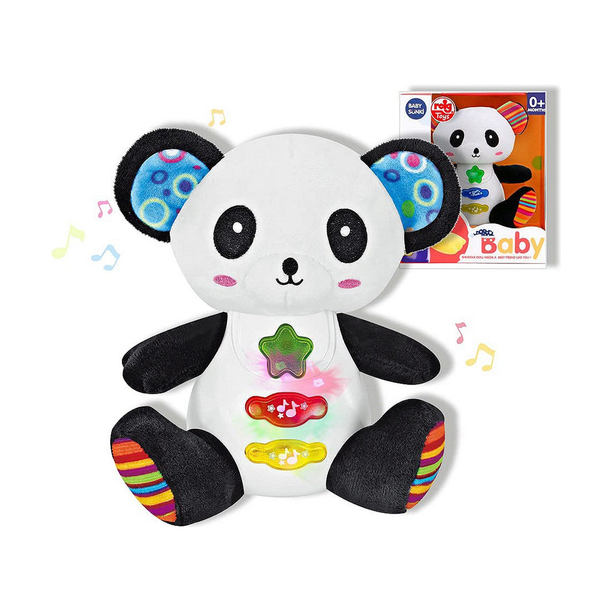 Jucărie Muzicală din Pluș Reig Urs Panda 15 cm - Bebelus, Jucăriile copilăriei timpurii
