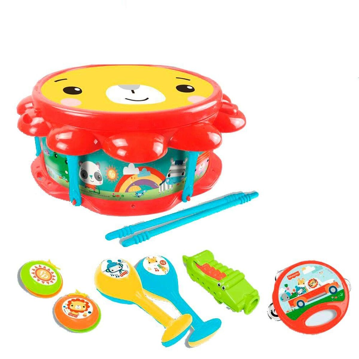 Set muzical Fisher Price animale - Jucarii si jocuri, Instrumente muzicale pentru copii
