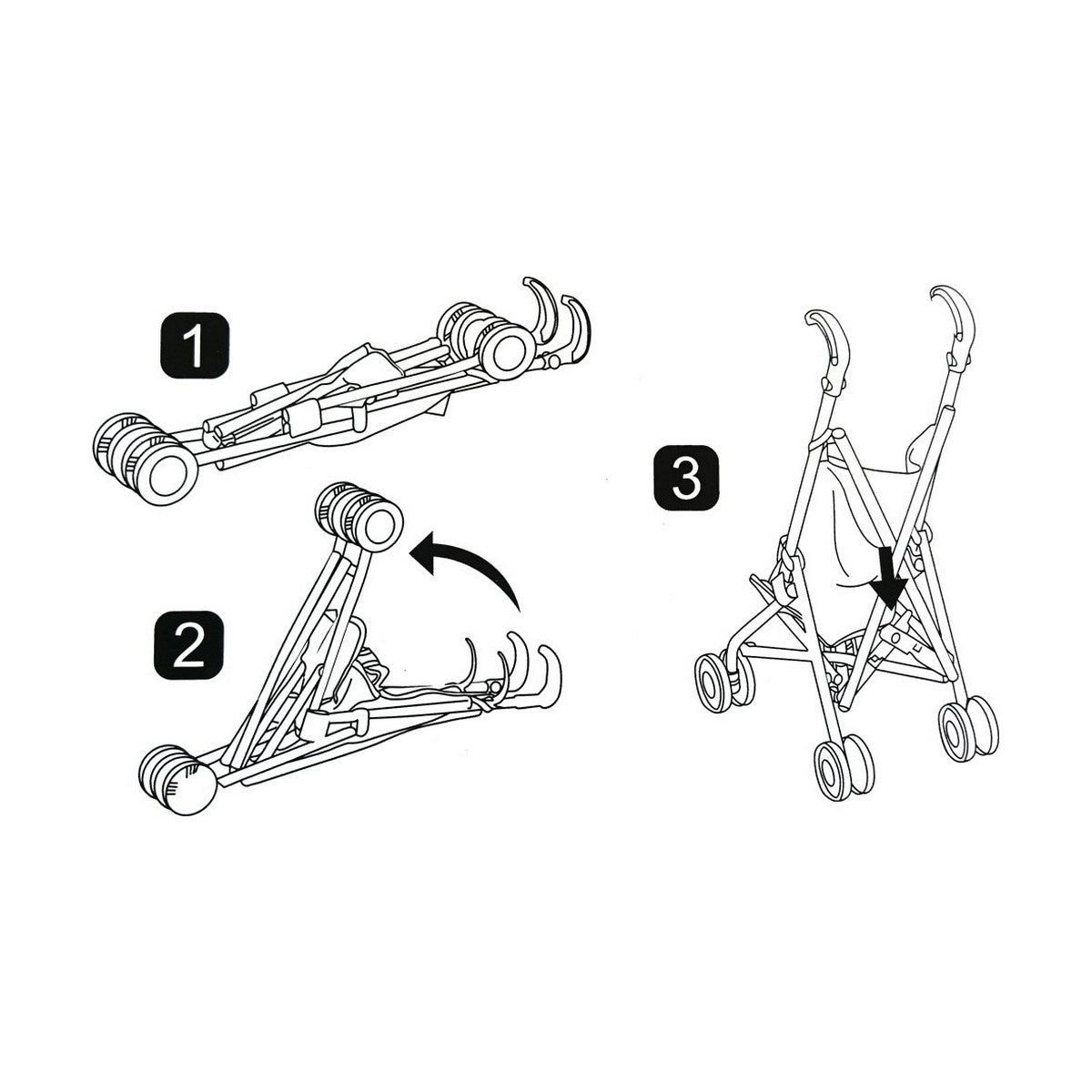 Cărucior pentru Păpuși Reig Pliabil Roz 25,5 x 41,5 x 55,5 cm - Jucarii si jocuri, Păpuși și accesorii