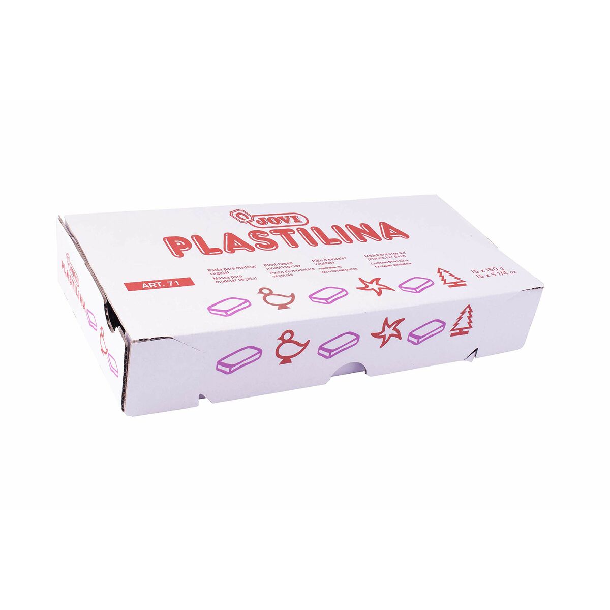 Batoane de plastilină Jovi School 150 g Carne (15 Piese) - Jucarii si jocuri, Activități creative