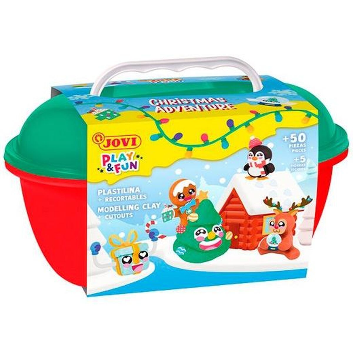 Joc de Plastilină Jovi PLAY&FUN Christmas Adventure Multicolor - Jucarii si jocuri, Activități creative