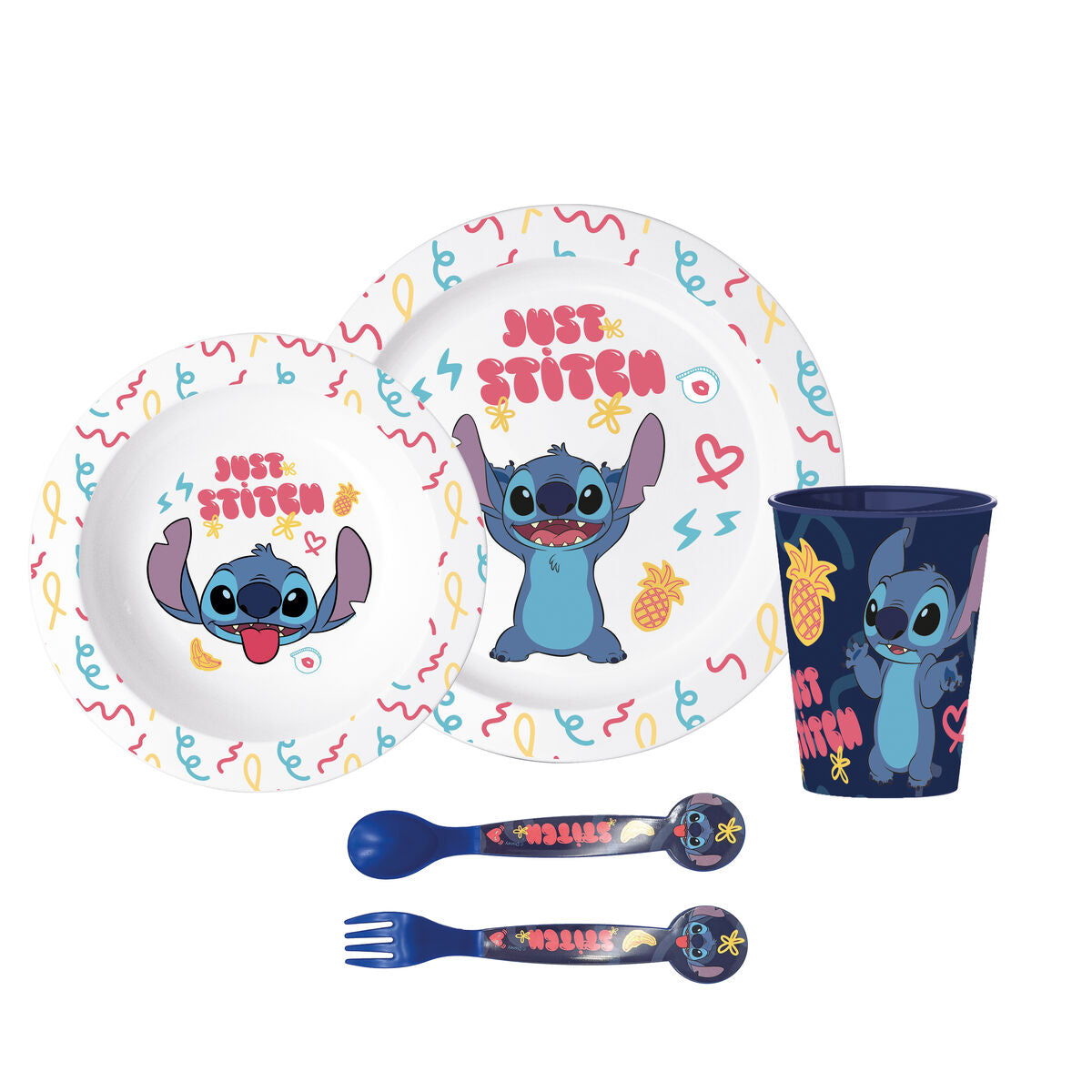 Set de veselă pentru copii Stitch Sweet Infantil (5 Piese) - Acasă și bucătărie, Tacâmuri, veselă și sticlărie