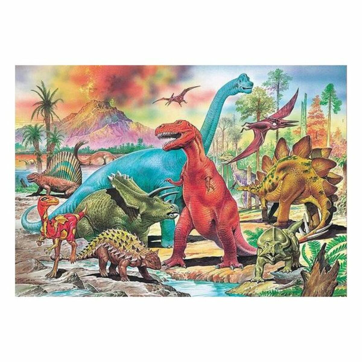 Puzzle Educa Dino (100 pcs) - Jucarii si jocuri, Puzzle-uri și puzzle-uri
