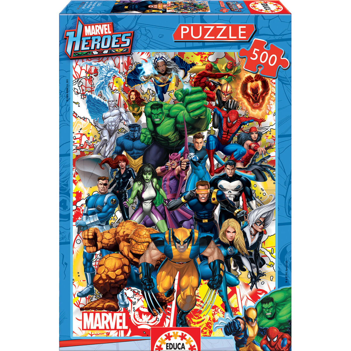 Puzzle Marvel Heroes Educa 500 Piese - Jucarii si jocuri, Puzzle-uri și puzzle-uri