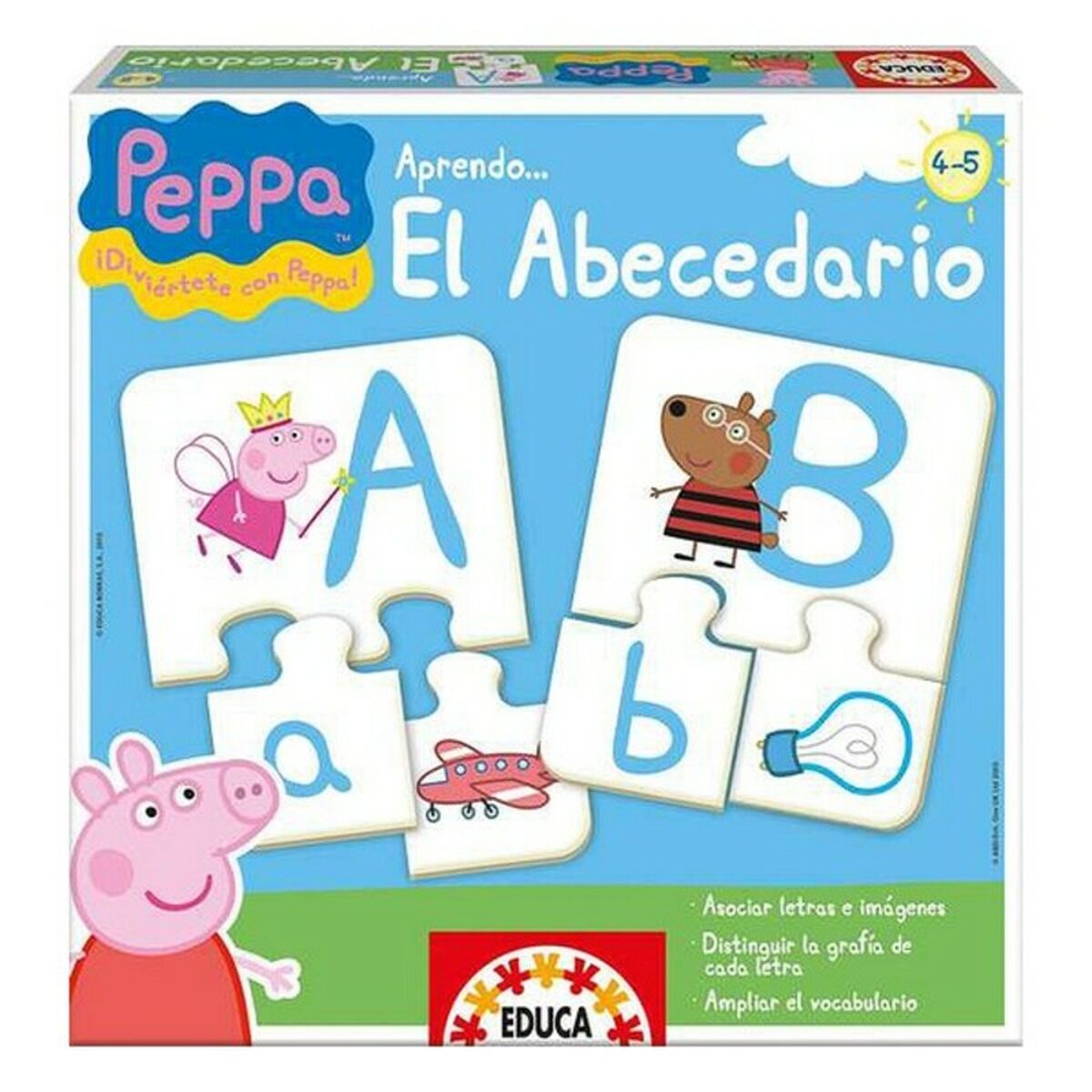 Joc Educativ El Abecedario Peppa Pig Educa 15652 (ES) - Jucarii si jocuri, Jocuri și accesorii