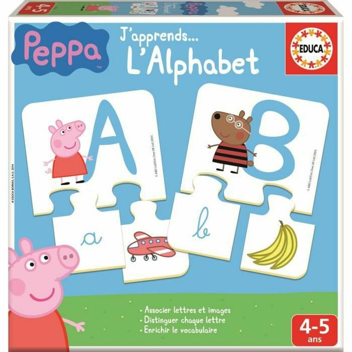 Joc Educativ Educa PEPPA PIG Abc (FR) Multicolor (1 Piese) - Jucarii si jocuri, Jocuri și accesorii