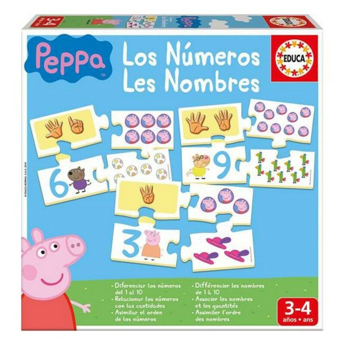 Joc Educativ Educa PEPPA PIG 23 x 5 x 23 cm - Jucarii si jocuri, Jocuri și accesorii