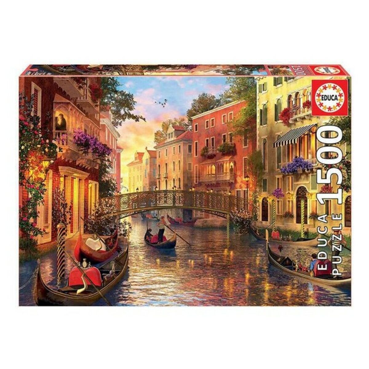 Puzzle Educa Sunset in Venezia (1500 pcs) - Jucarii si jocuri, Puzzle-uri și puzzle-uri