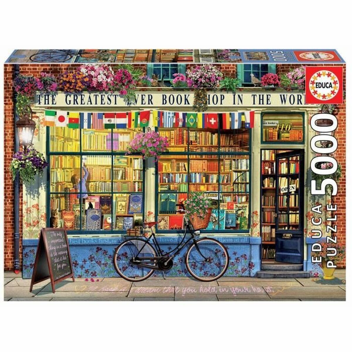 Puzzle Educa The Greatest Bookshop 5000 Piese - Jucarii si jocuri, Puzzle-uri și puzzle-uri