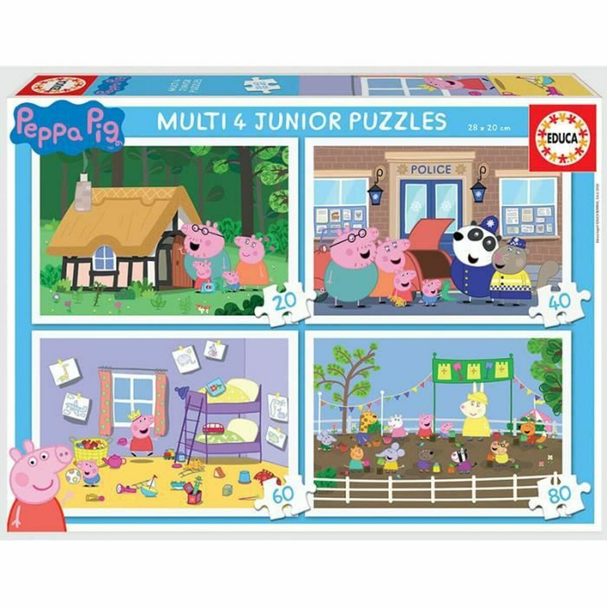 Puzzle Educativ 4 în 1 - Peppa Pig - Jucarii si jocuri, Puzzle-uri și puzzle-uri