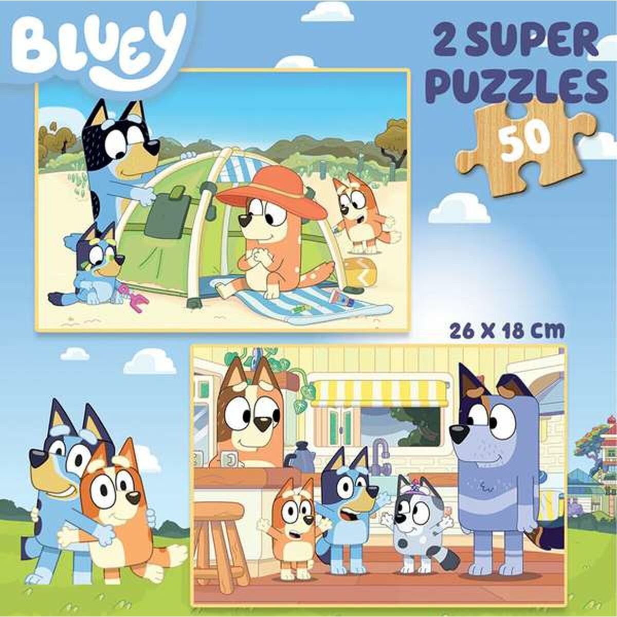 Set de 2 Puzzle-uri Educa Lemn 50 Piese - Jucarii si jocuri, Puzzle-uri și puzzle-uri