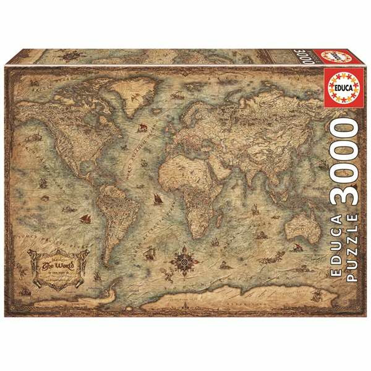 Puzzle Educa Hartă - Jucarii si jocuri, Puzzle-uri și puzzle-uri