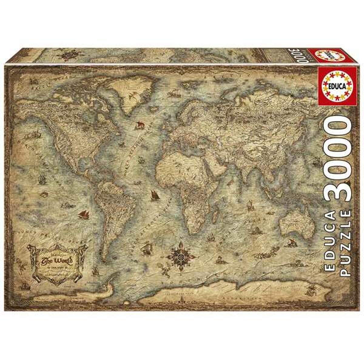 Puzzle Educa Hartă - Jucarii si jocuri, Puzzle-uri și puzzle-uri