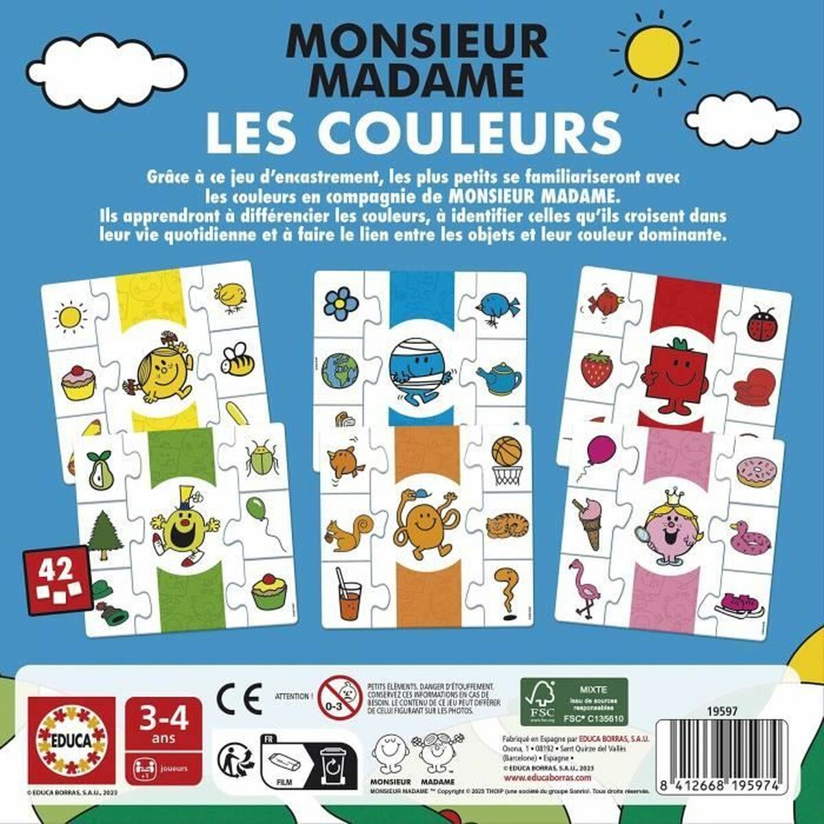 Joc Educativ Educa Mr. Men and Women - Jucarii si jocuri, Jocuri și accesorii
