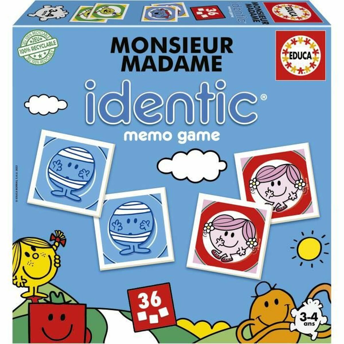Joc Educativ Educa Monsieur Madame Identic (FR) - Jucarii si jocuri, Jocuri și accesorii