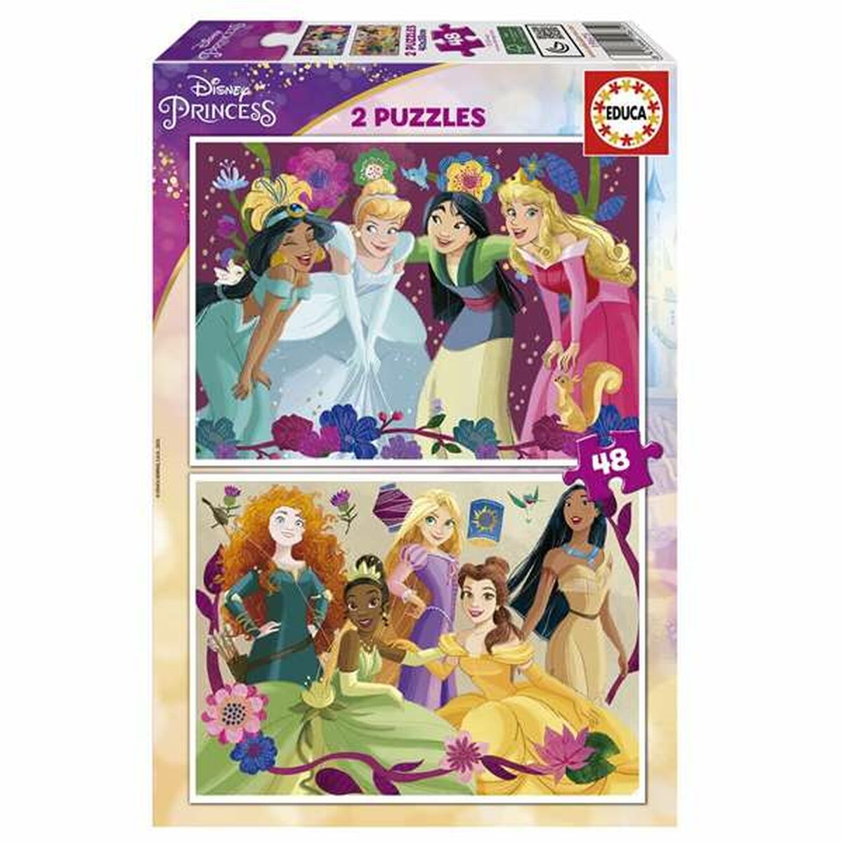 Puzzle Educa Disney Princess 2 x 48 - Jucarii si jocuri, Puzzle-uri și puzzle-uri