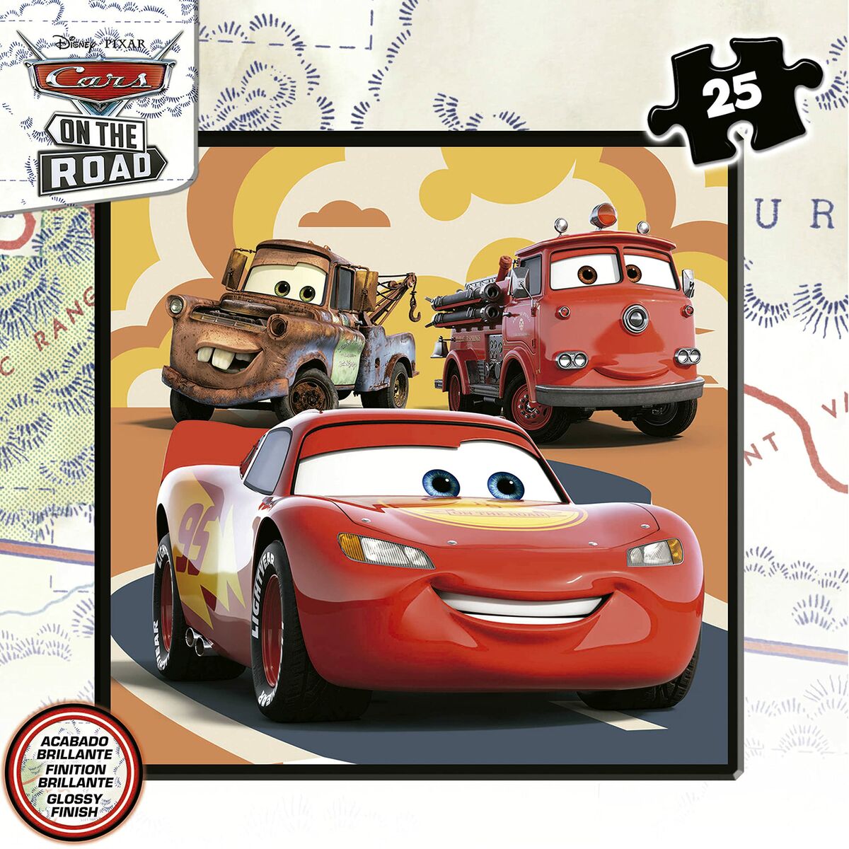 Set de 4 Puzzle-uri Cars On the Road 73 Piese - Jucarii si jocuri, Puzzle-uri și puzzle-uri