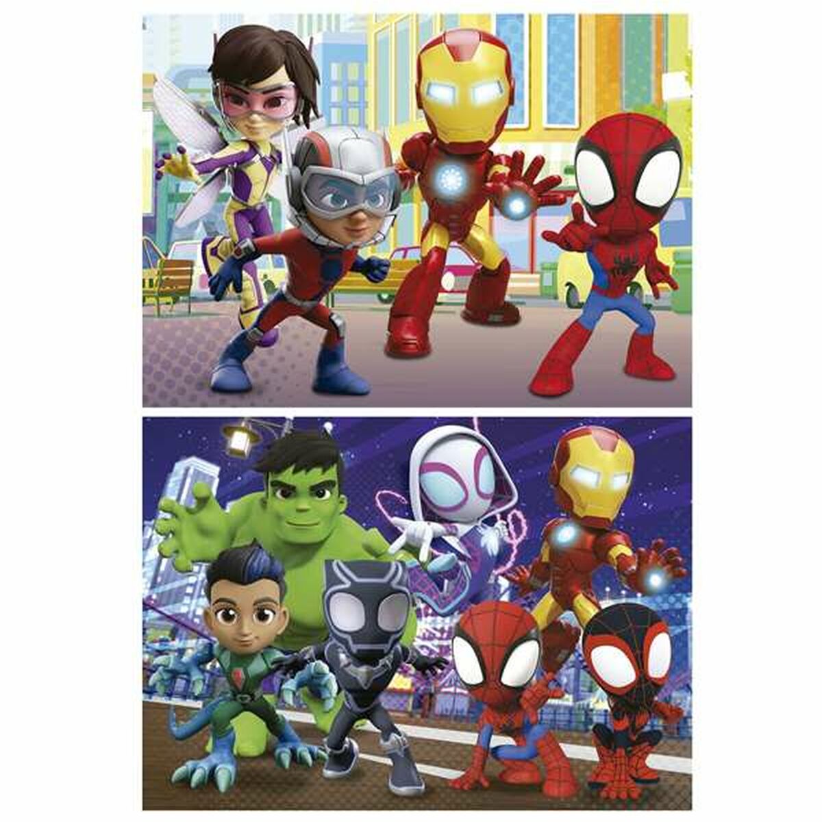 Set de 2 Puzzle-uri Educa Spidey Amazing Friends - Jucarii si jocuri, Puzzle-uri și puzzle-uri