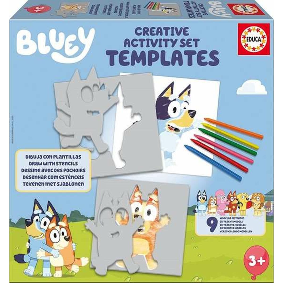 Set pentru desen Educa Bluey - Birou și papetărie, Arte și Meserii