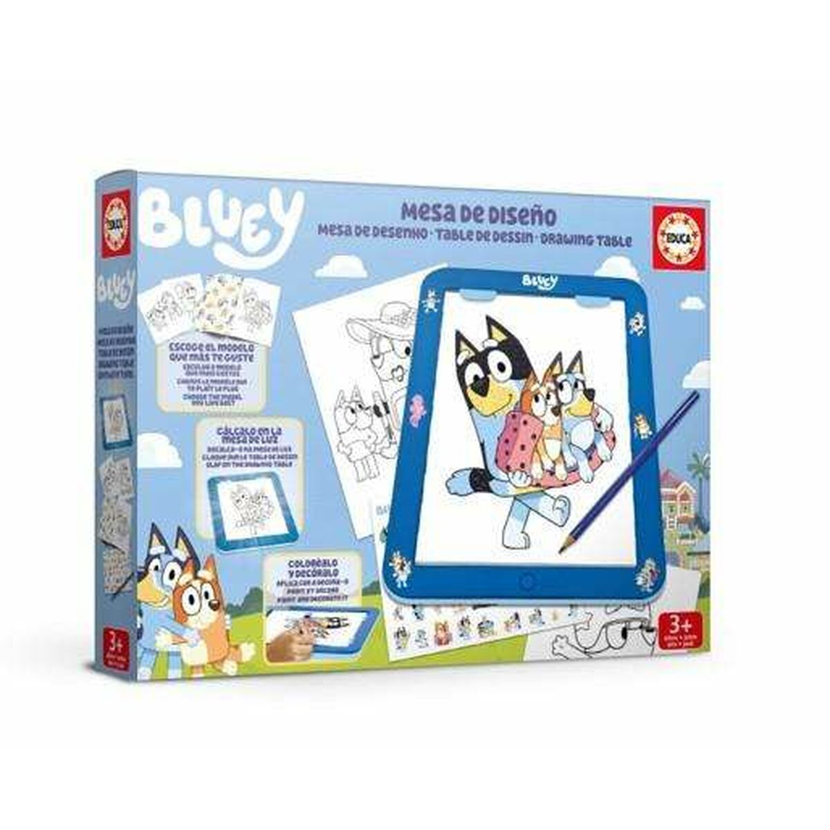Set pentru desen Bluey - Jucarii si jocuri, Activități creative