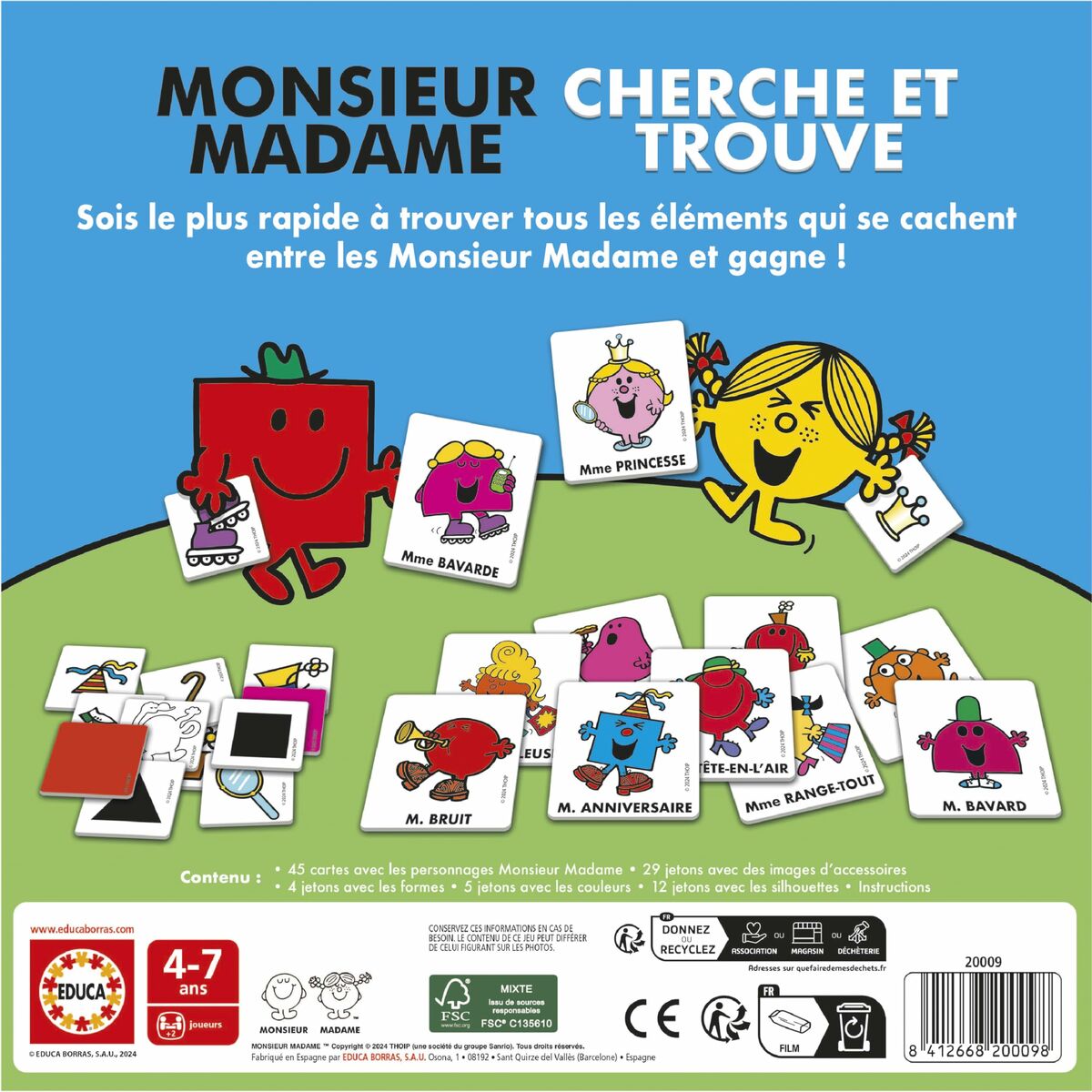 Joc Educativ Educa Mr. Men and Women - Jucarii si jocuri, Jocuri și accesorii