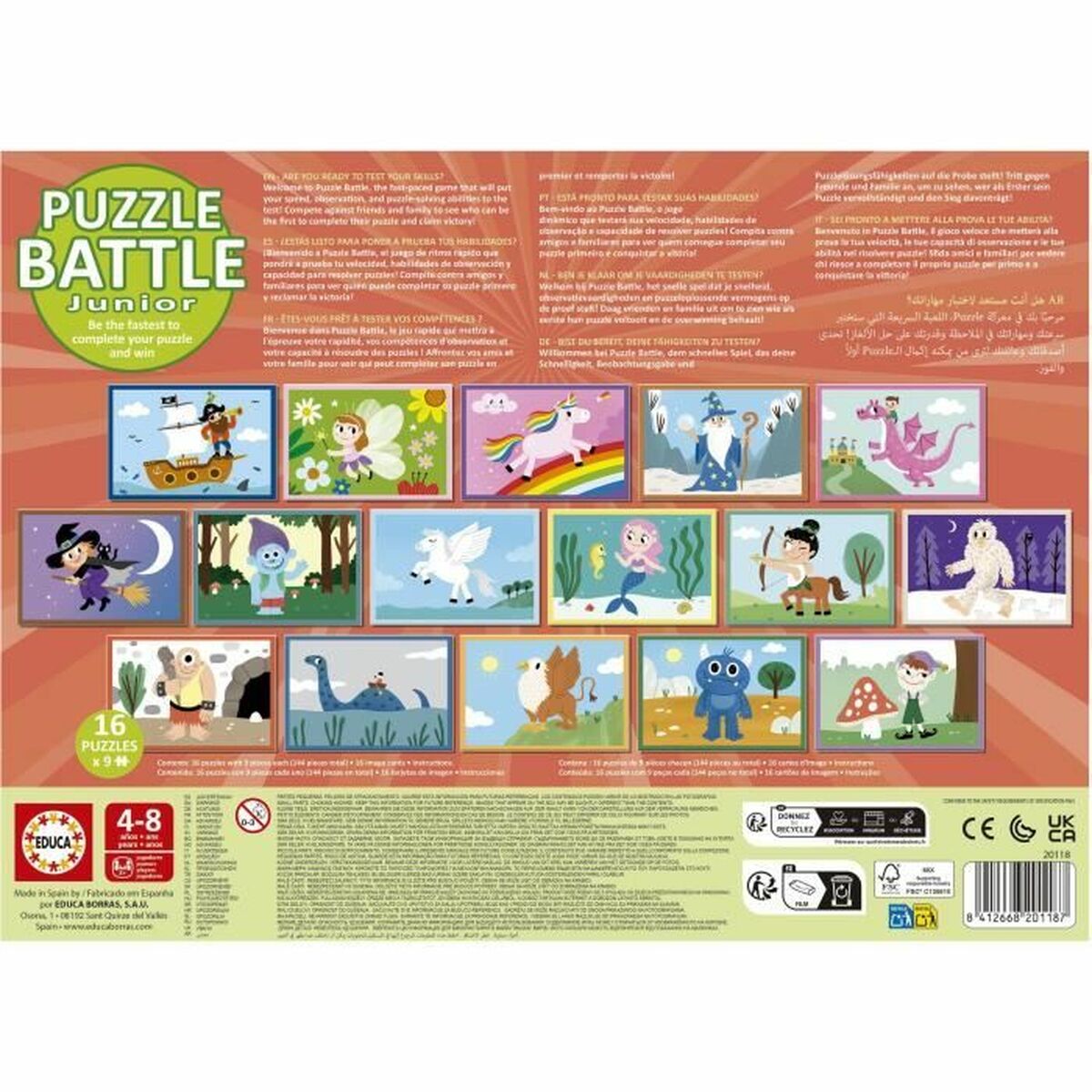 Puzzle Educa Battle Jr Fantasy 144 Piese - Jucarii si jocuri, Puzzle-uri și puzzle-uri