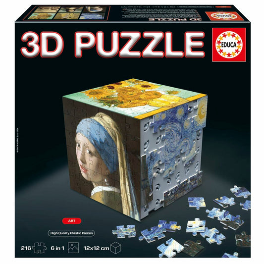 Puzzle Educa Arte en Cubo 36 Piese 216 Piese (6 Unități) - Jucarii si jocuri, Puzzle-uri și puzzle-uri