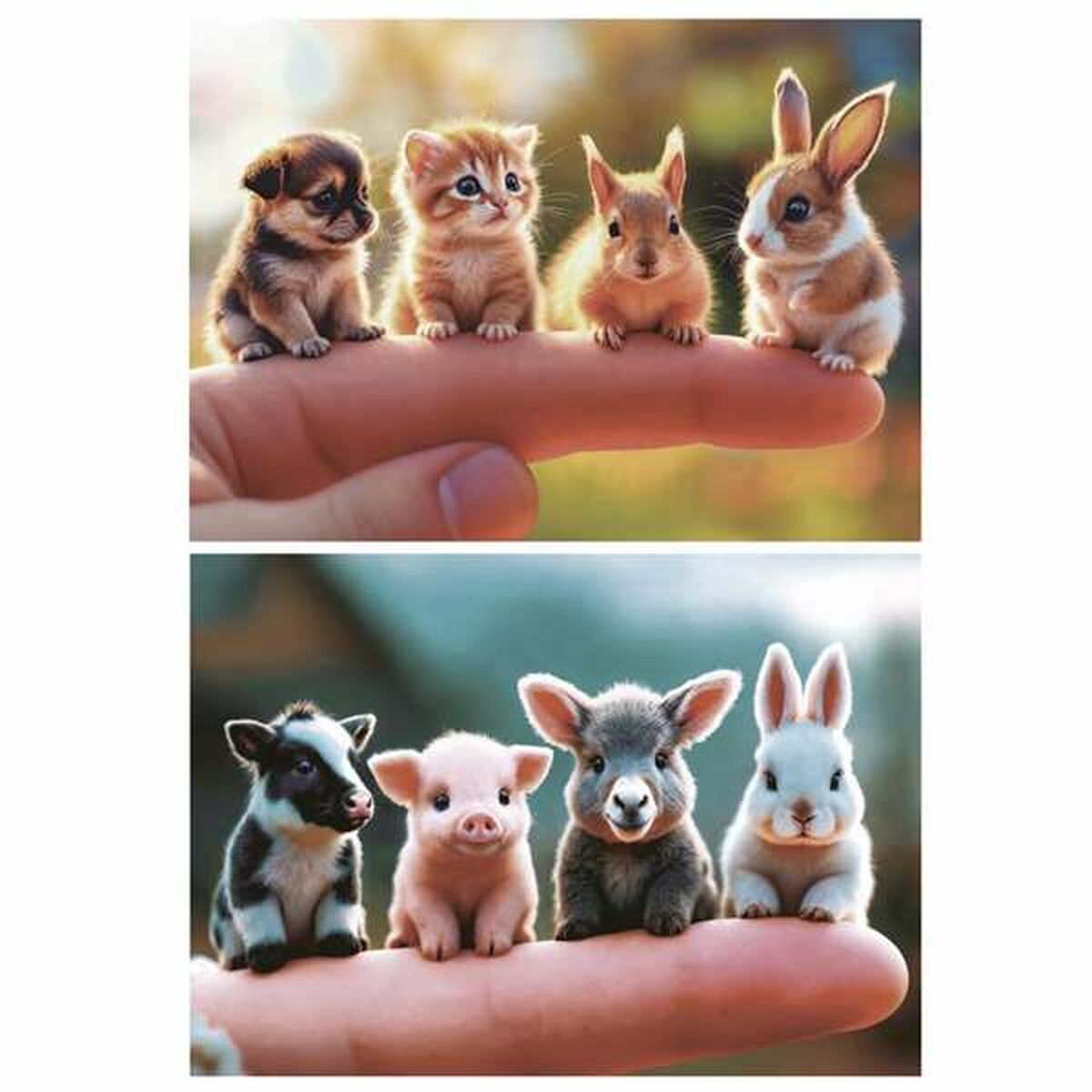 Puzzle Educa Baby Animals (2 Unități) - Jucarii si jocuri, Puzzle-uri și puzzle-uri