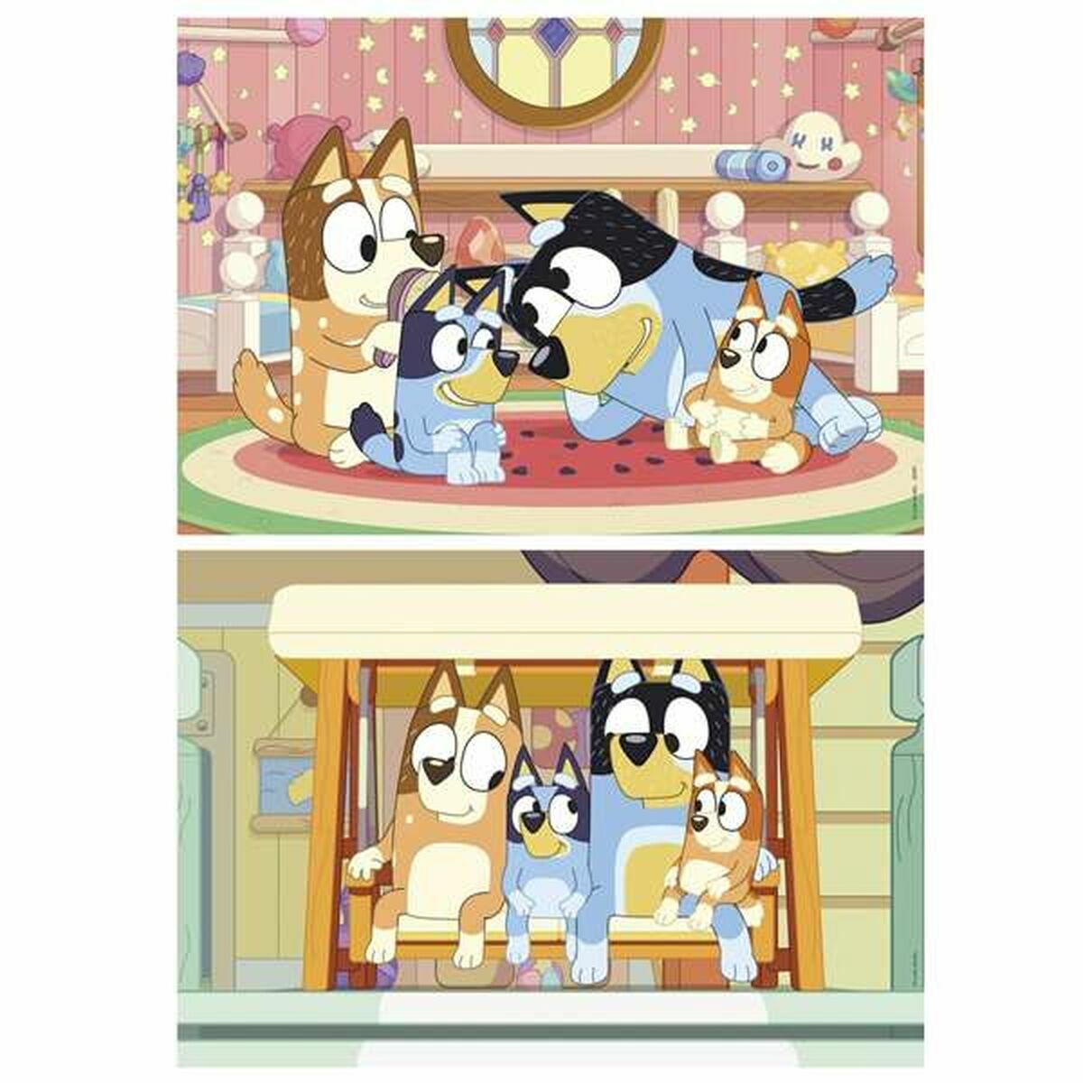 Set de 2 Puzzle-uri Educa Bluey (2 Unități) - Jucarii si jocuri, Puzzle-uri și puzzle-uri