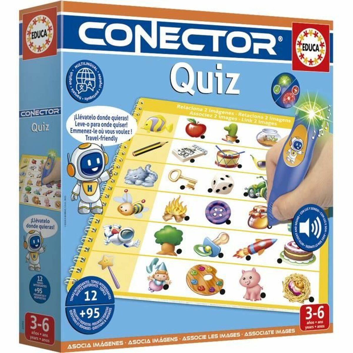 Joc Educativ Educa Conector Quiz - Jucarii si jocuri, Jocuri și accesorii
