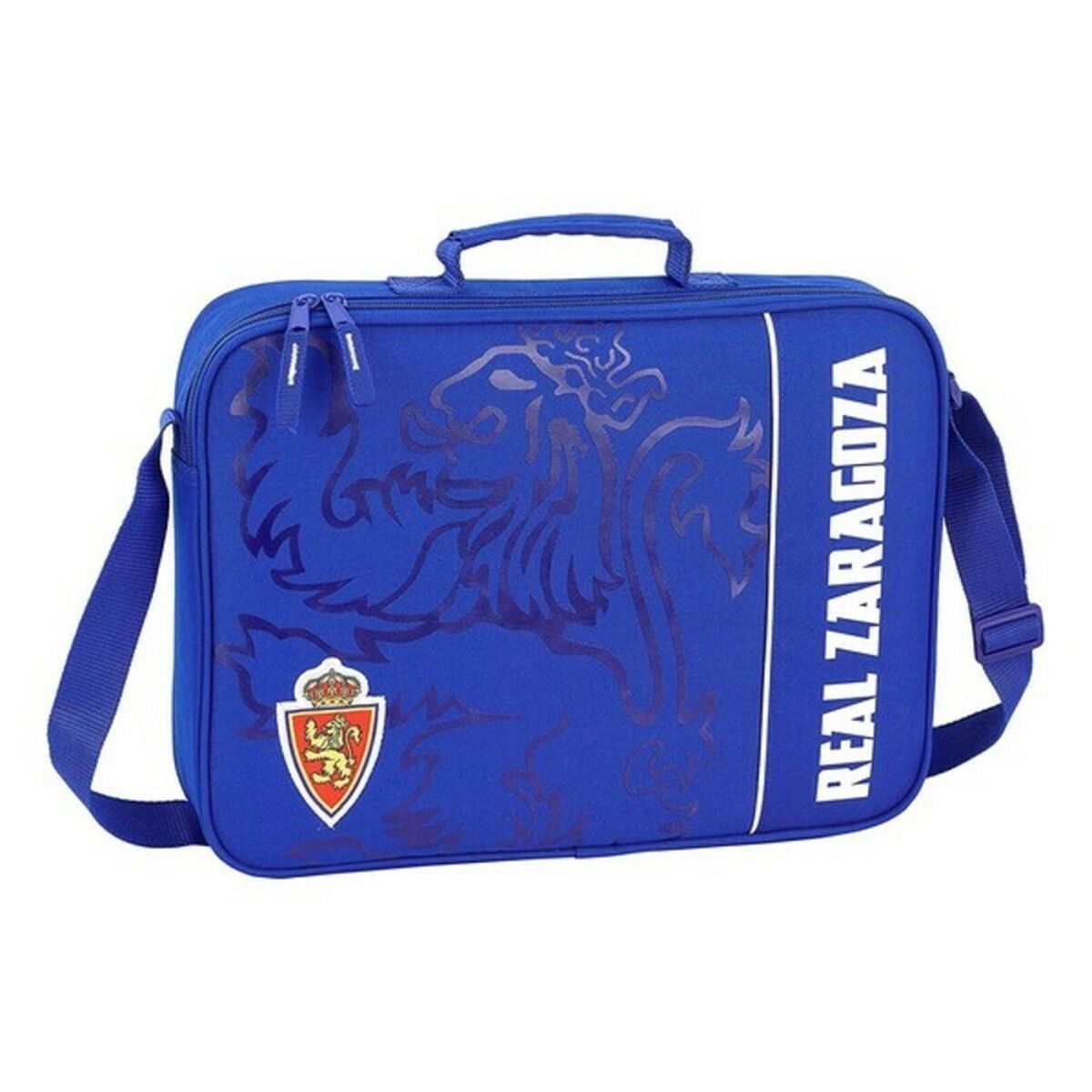 ghiozdan de școală Real Zaragoza Albastru (38 x 28 x 6 cm) - Birou și papetărie, Material școlar și educațional