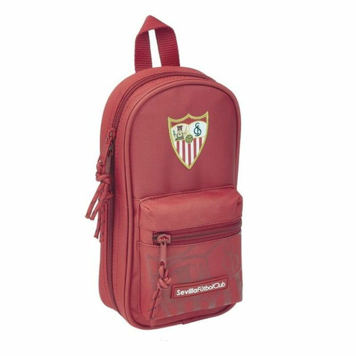 Cutie pentru creioane Sevilla Fútbol Club Roșu 12 x 23 x 5 cm - Birou și papetărie, Material școlar și educațional