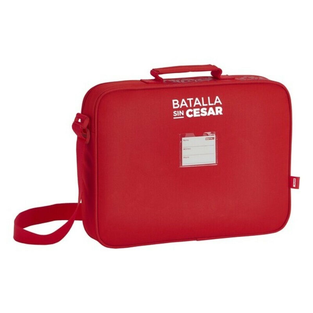 ghiozdan de școală Real Sporting de Gijón Roșu (38 x 28 x 6 cm) - Birou și papetărie, Material școlar și educațional