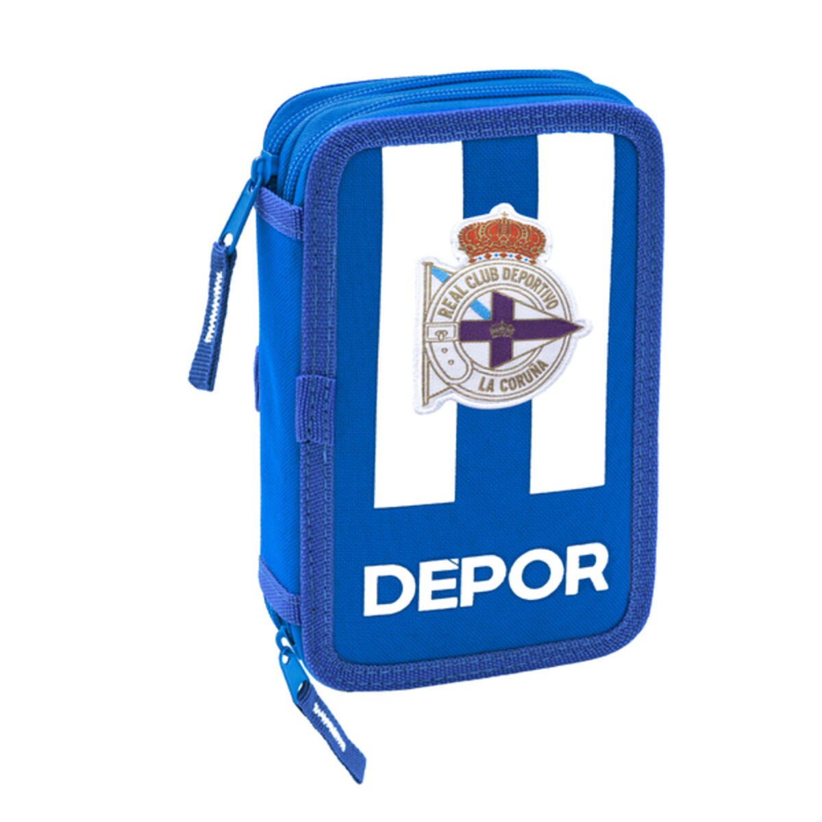 Creion dublu R. C. Deportivo de La Coruña Albastru Alb 12.5 x 19.5 x 4 cm - Birou și papetărie, Material școlar și educațional