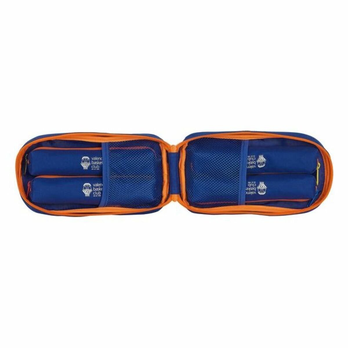 Cutie pentru creioane Valencia Basket M847 Albastru Portocaliu 12 x 23 x 5 cm - Birou și papetărie, Material școlar și educațional